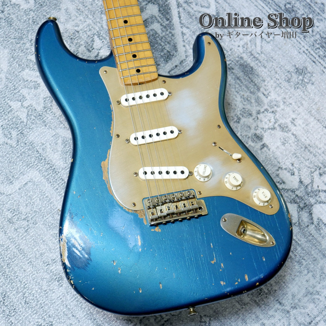 USED 2012 Fender Custom Shop Limited Edition 1956 Stratocaster Relic Aged Lake Placid Blue