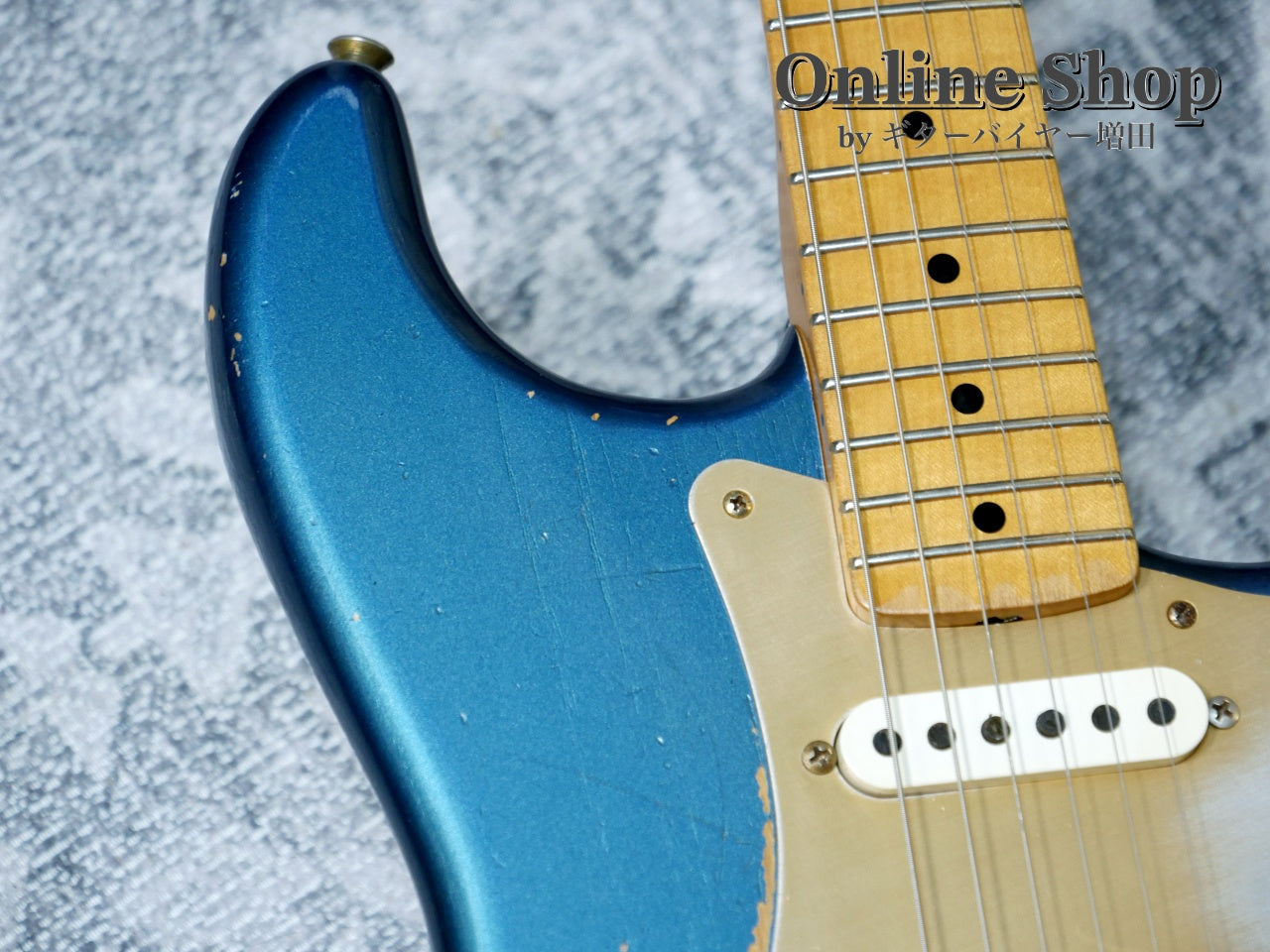 USED 2012 Fender Custom Shop Limited Edition 1956 Stratocaster Relic Aged Lake Placid Blue