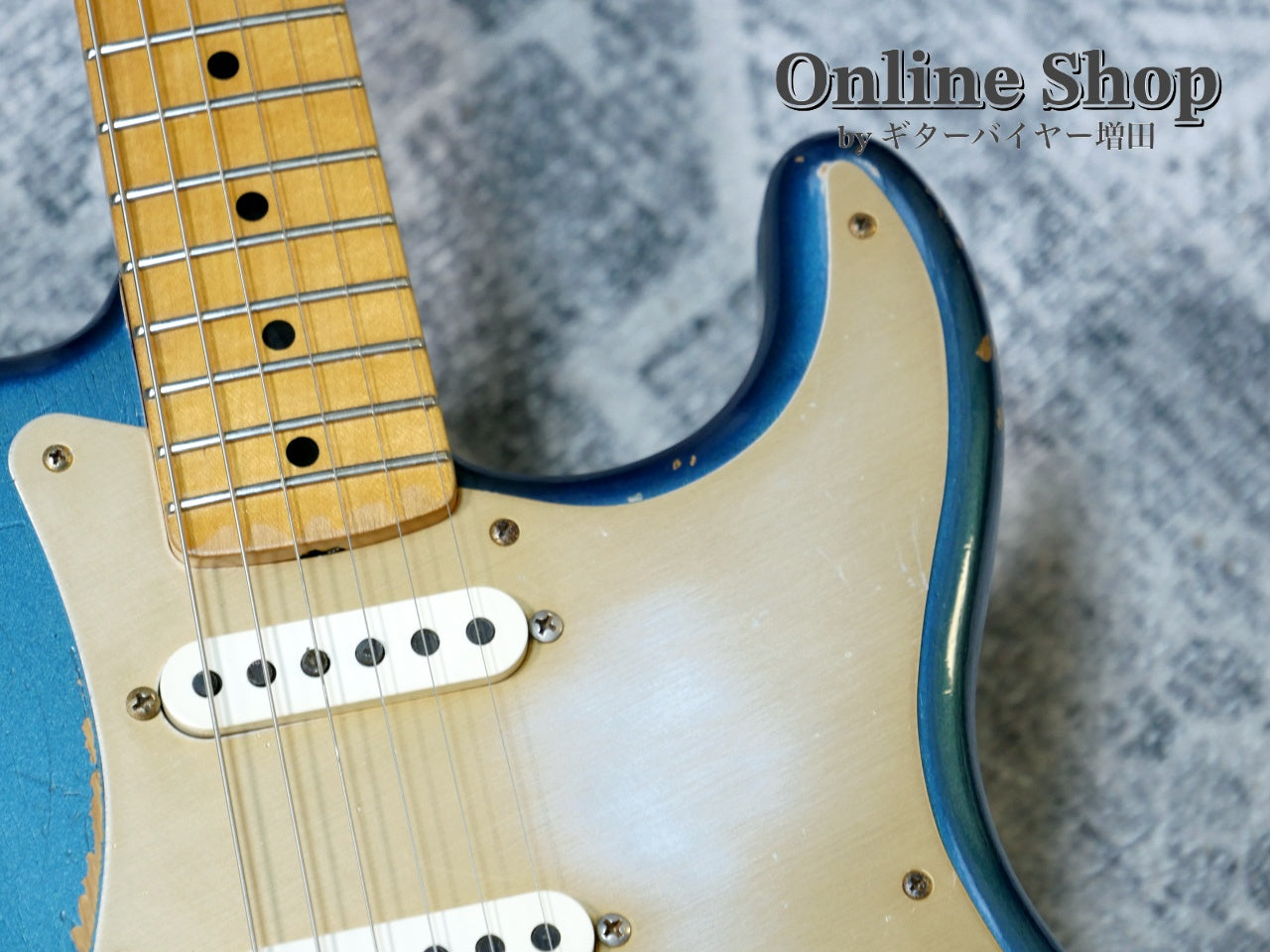 USED 2012 Fender Custom Shop Limited Edition 1956 Stratocaster Relic Aged Lake Placid Blue