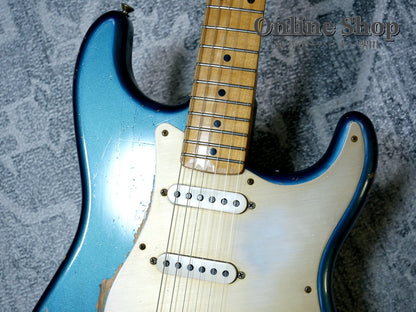 USED 2012 Fender Custom Shop Limited Edition 1956 Stratocaster Relic Aged Lake Placid Blue