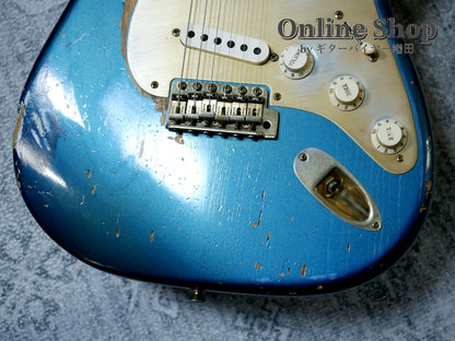USED 2012 Fender Custom Shop Limited Edition 1956 Stratocaster Relic Aged Lake Placid Blue
