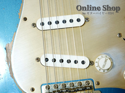 USED 2012 Fender Custom Shop Limited Edition 1956 Stratocaster Relic Aged Lake Placid Blue