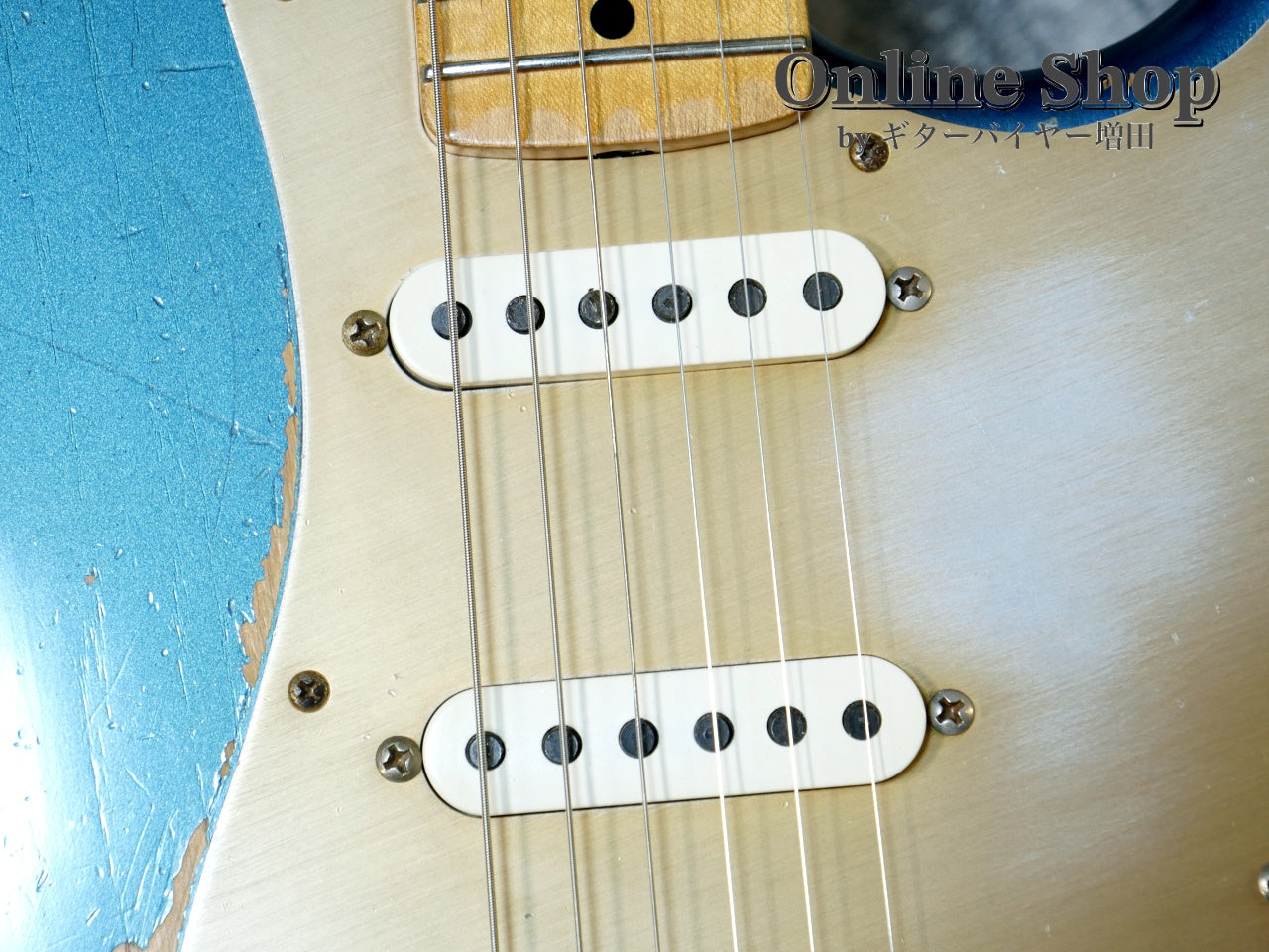 USED 2012 Fender Custom Shop Limited Edition 1956 Stratocaster Relic Aged Lake Placid Blue