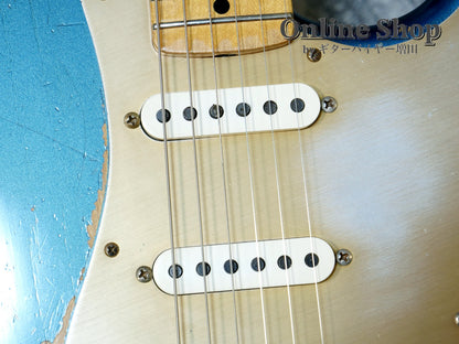 USED 2012 Fender Custom Shop Limited Edition 1956 Stratocaster Relic Aged Lake Placid Blue