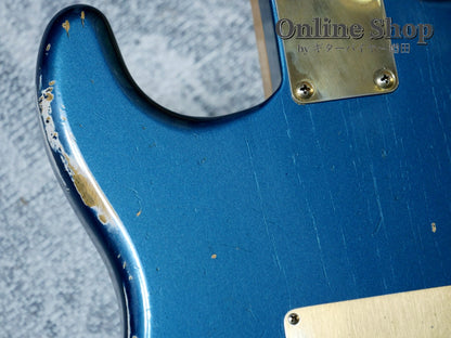 USED 2012 Fender Custom Shop Limited Edition 1956 Stratocaster Relic Aged Lake Placid Blue