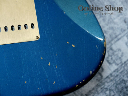 USED 2012 Fender Custom Shop Limited Edition 1956 Stratocaster Relic Aged Lake Placid Blue