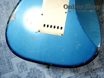 USED 2012 Fender Custom Shop Limited Edition 1956 Stratocaster Relic Aged Lake Placid Blue