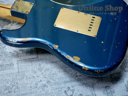 USED 2012 Fender Custom Shop Limited Edition 1956 Stratocaster Relic Aged Lake Placid Blue