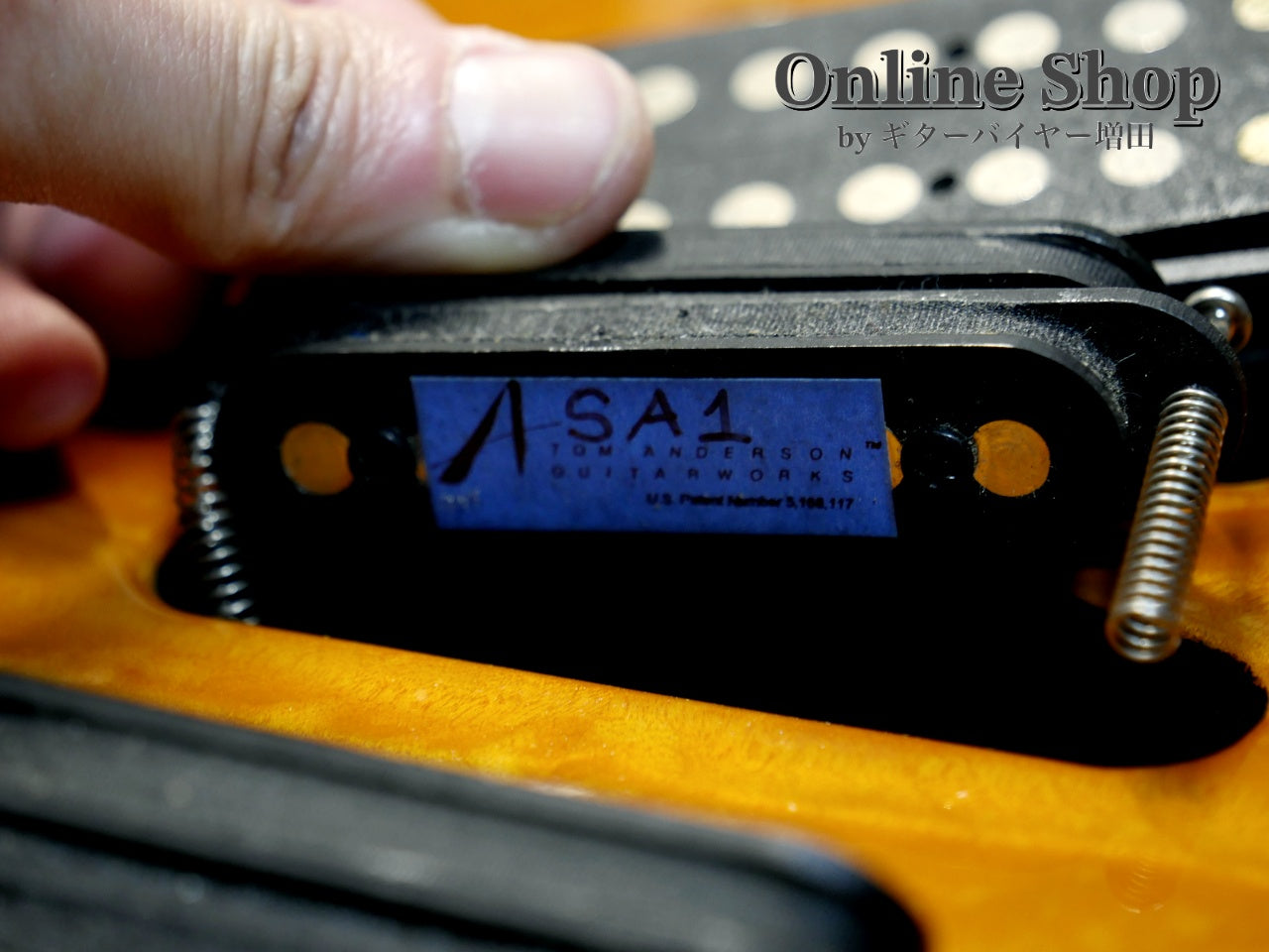 USED 2000 Tom Anderson Drop Top "Brazilian Rosewood" Translucent Amber Burst with Binding