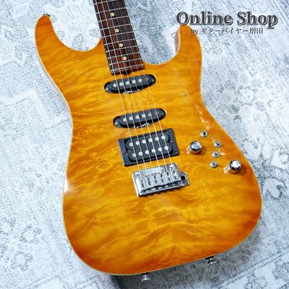 USED 2000 Tom Anderson Drop Top "Brazilian Rosewood" Translucent Amber Burst with Binding