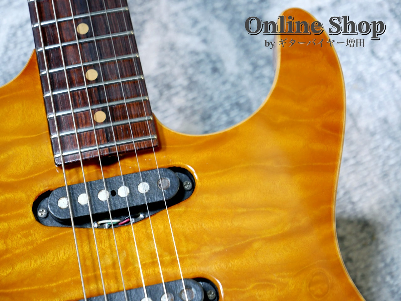 USED 2000 Tom Anderson Drop Top "Brazilian Rosewood" Translucent Amber Burst with Binding