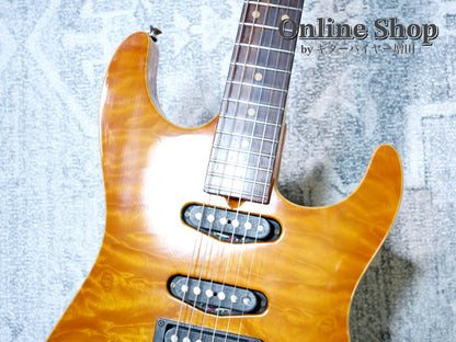 USED 2000 Tom Anderson Drop Top "Brazilian Rosewood" Translucent Amber Burst with Binding