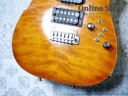 USED 2000 Tom Anderson Drop Top "Brazilian Rosewood" Translucent Amber Burst with Binding