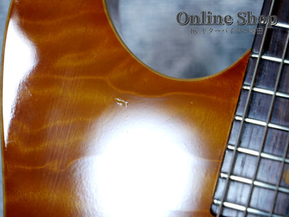 USED 2000 Tom Anderson Drop Top "Brazilian Rosewood" Translucent Amber Burst with Binding