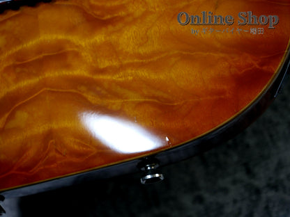 USED 2000 Tom Anderson Drop Top "Brazilian Rosewood" Translucent Amber Burst with Binding