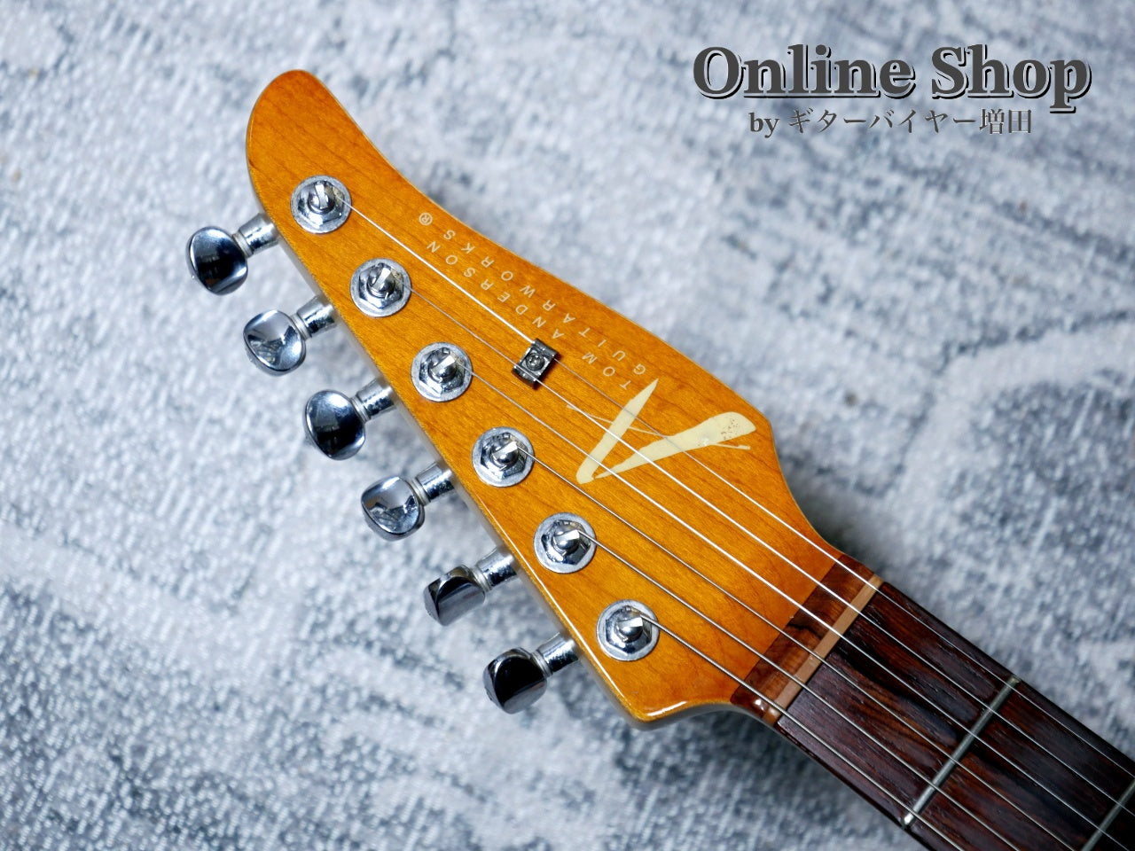 USED 2000 Tom Anderson Drop Top "Brazilian Rosewood" Translucent Amber Burst with Binding