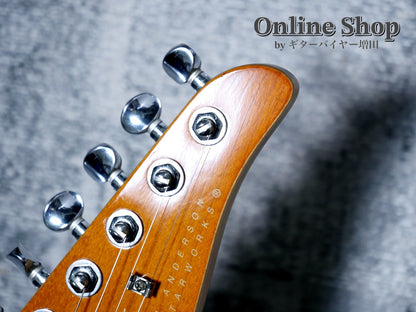 USED 2000 Tom Anderson Drop Top "Brazilian Rosewood" Translucent Amber Burst with Binding