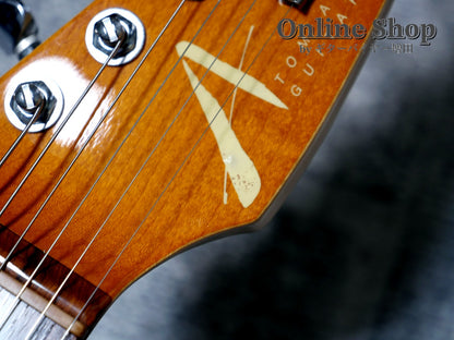 USED 2000 Tom Anderson Drop Top "Brazilian Rosewood" Translucent Amber Burst with Binding