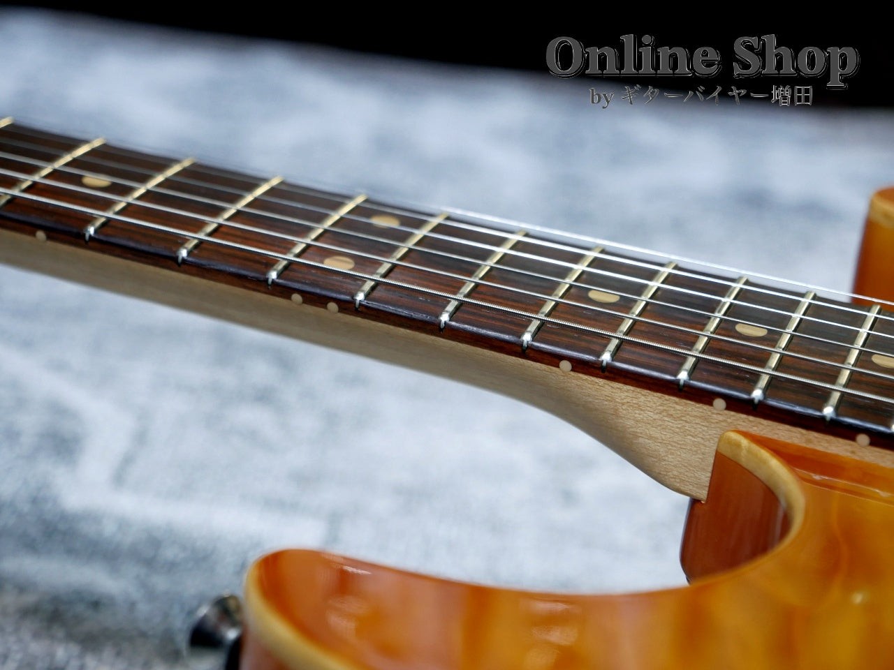 USED 2000 Tom Anderson Drop Top "Brazilian Rosewood" Translucent Amber Burst with Binding