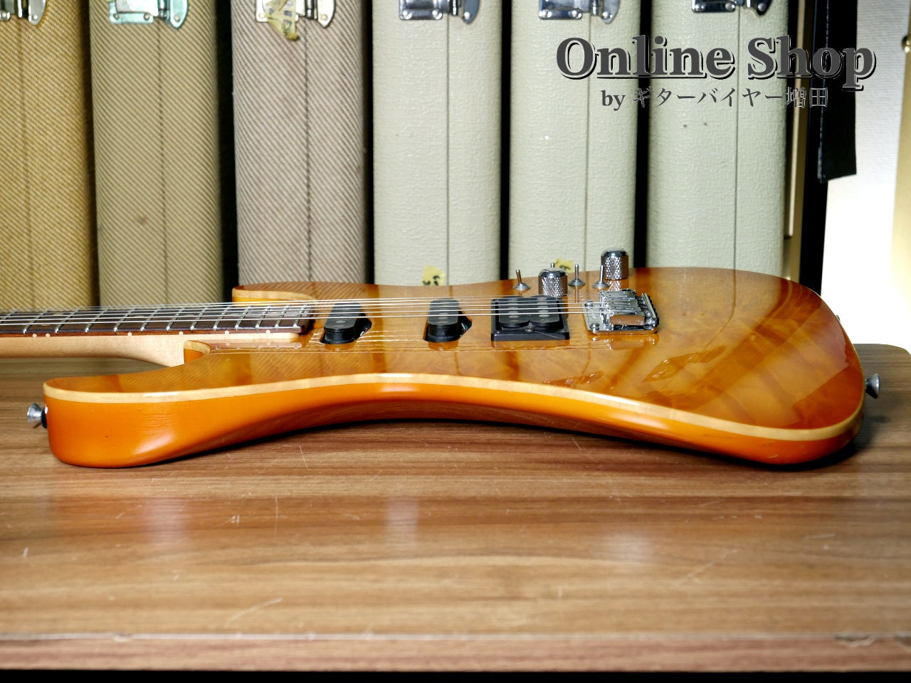 USED 2000 Tom Anderson Drop Top "Brazilian Rosewood" Translucent Amber Burst with Binding