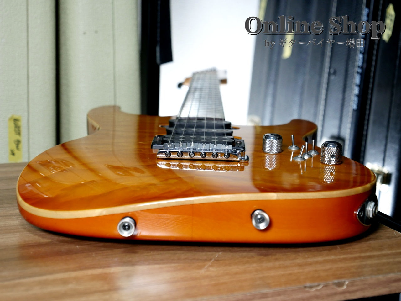 USED 2000 Tom Anderson Drop Top "Brazilian Rosewood" Translucent Amber Burst with Binding