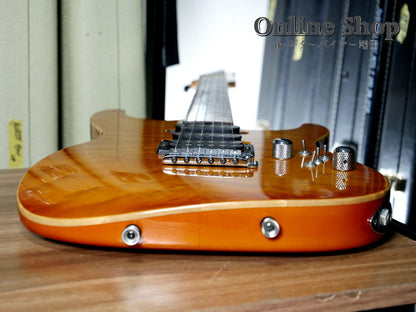 USED 2000 Tom Anderson Drop Top "Brazilian Rosewood" Translucent Amber Burst with Binding