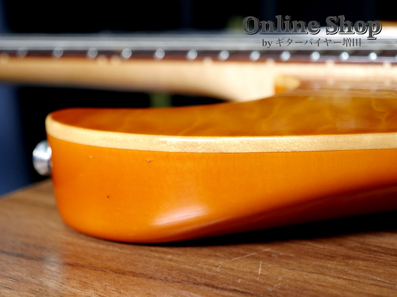 USED 2000 Tom Anderson Drop Top "Brazilian Rosewood" Translucent Amber Burst with Binding