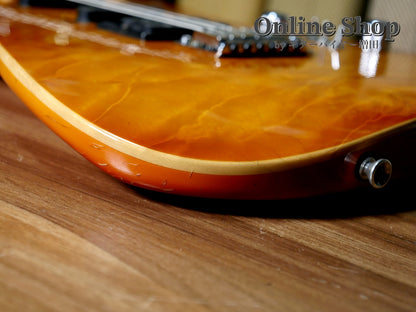 USED 2000 Tom Anderson Drop Top "Brazilian Rosewood" Translucent Amber Burst with Binding