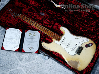 USED 2022 Fender Custom Shop MBS "Vincent Van Trigt" 1972 Stratocaster Heavy Relic Aged Olympic White