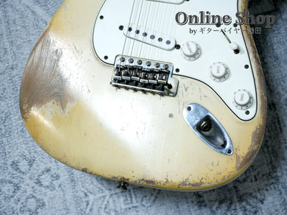 USED 2022 Fender Custom Shop MBS "Vincent Van Trigt" 1972 Stratocaster Heavy Relic Aged Olympic White