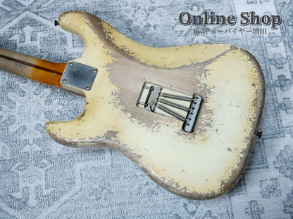 USED 2022 Fender Custom Shop MBS "Vincent Van Trigt" 1972 Stratocaster Heavy Relic Aged Olympic White