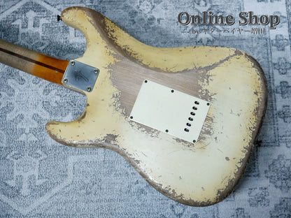 USED 2022 Fender Custom Shop MBS "Vincent Van Trigt" 1972 Stratocaster Heavy Relic Aged Olympic White