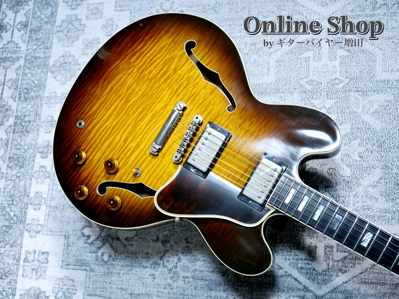 USED 1998 Gibson Custom Shop ES-335 Reissue "Ebony Fingerboard & Block Inlay" Vintage Sunburst