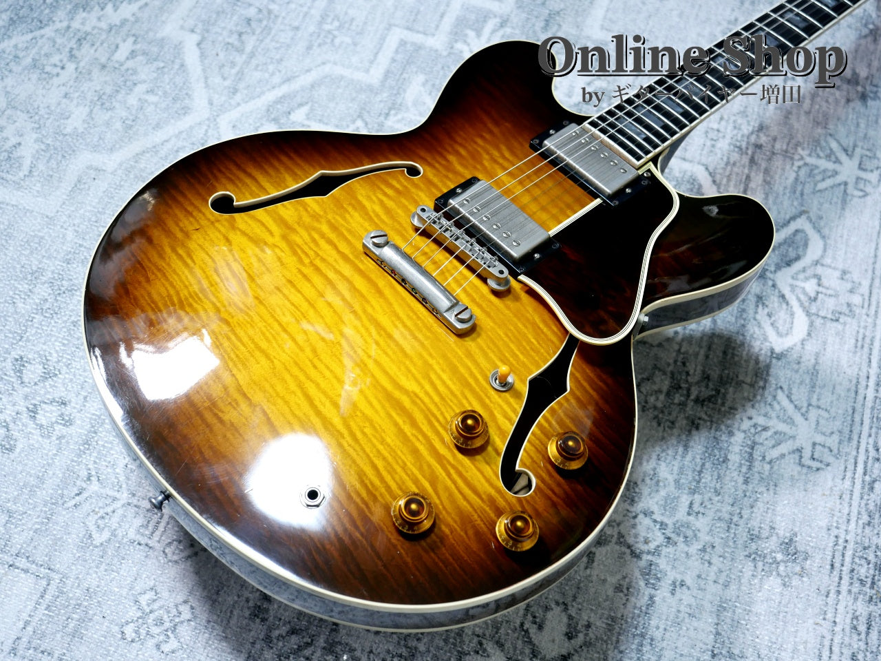 USED 1998 Gibson Custom Shop ES-335 Reissue "Ebony Fingerboard & Block Inlay" Vintage Sunburst