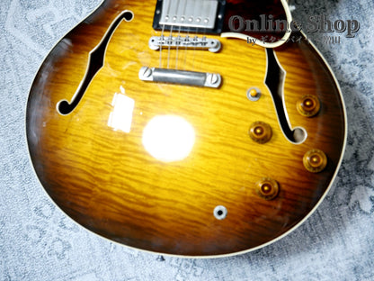 USED 1998 Gibson Custom Shop ES-335 Reissue "Ebony Fingerboard & Block Inlay" Vintage Sunburst