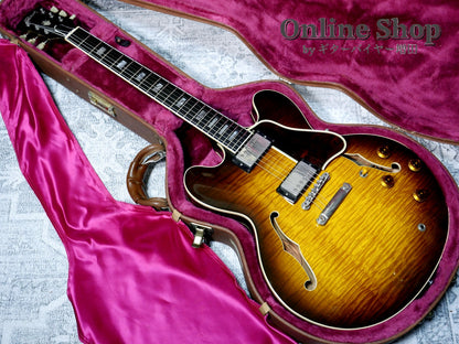 USED 1998 Gibson Custom Shop ES-335 Reissue "Ebony Fingerboard & Block Inlay" Vintage Sunburst