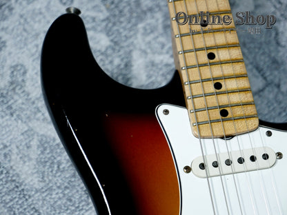 USED 2019 Fender Custom Shop LIMITED EDITION 1969 Stratocaster Journeyman Relic Faded Aged 3-Color Sunburst