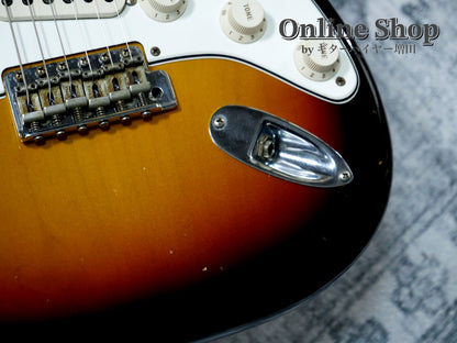 USED 2019 Fender Custom Shop LIMITED EDITION 1969 Stratocaster Journeyman Relic Faded Aged 3-Color Sunburst