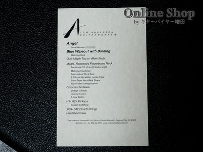 USED 2024 Tom Anderson Angel Blue Wipeout with Binding
