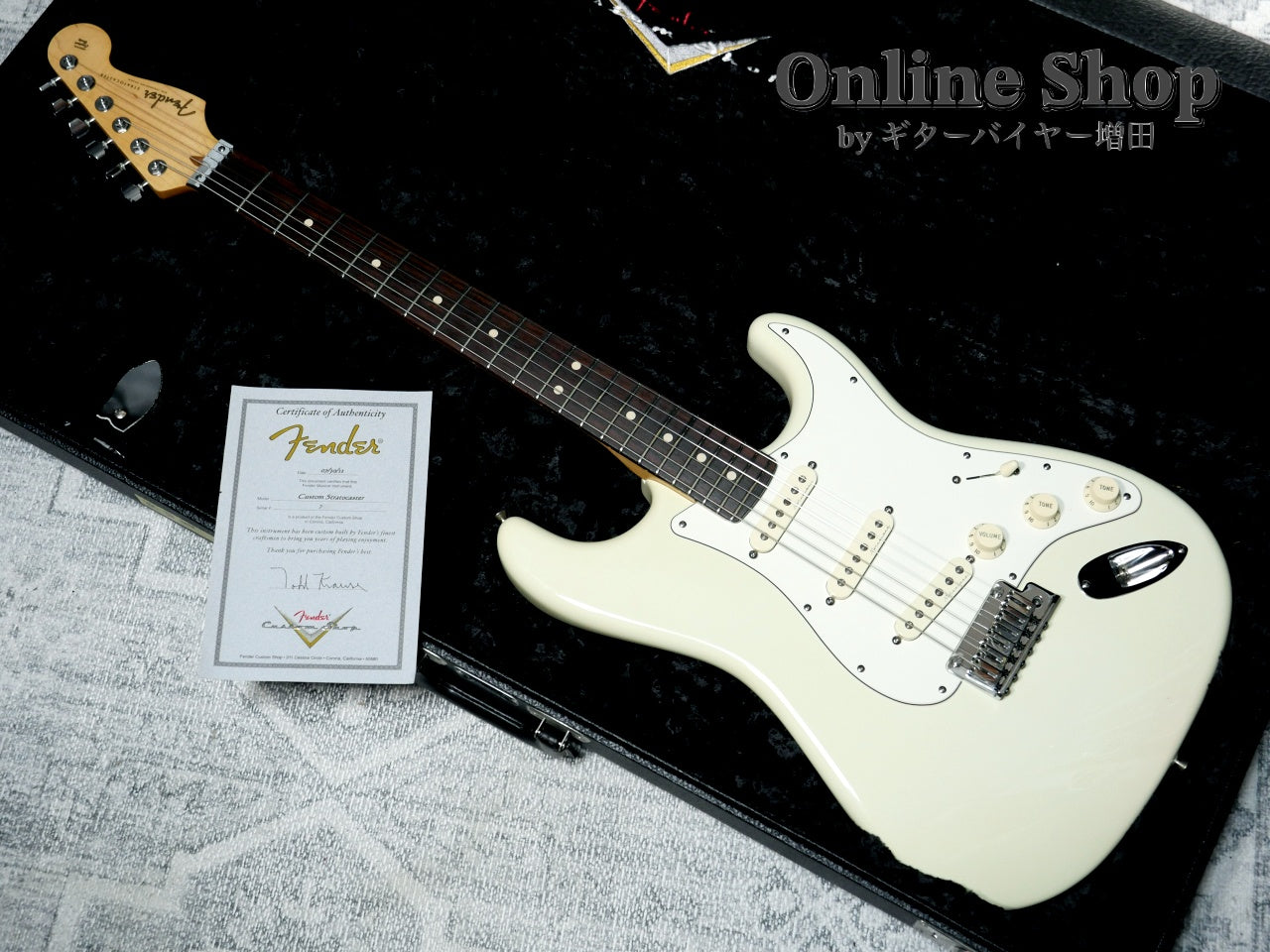 USED 2012 Fender Custom Shop MBS "Todd Krause" Custom Stratocaster "JB Spec" NOS Aged Vintage White