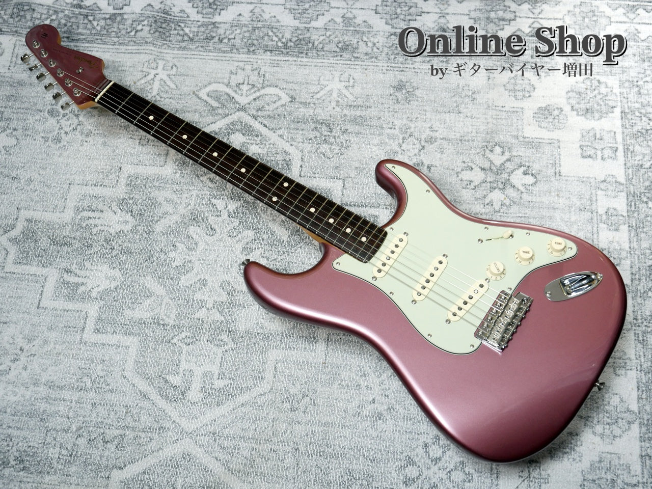 USED 2013 Fender Custom Shop TBC 1960 Stratocaster "Matching Head & 22 Frets " NOS Burgundy Mist Metallic