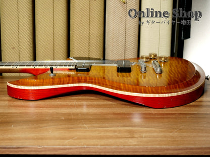 USED 2025 Novo Guitars "Dealer Limited" Chambered Serus P2 Light Distress Faded Tea Burst with Faded Cherry Back