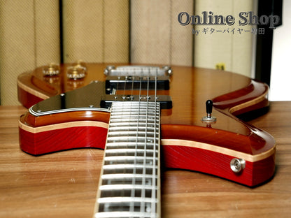 USED 2025 Novo Guitars "Dealer Limited" Chambered Serus P2 Light Distress Faded Tea Burst with Faded Cherry Back
