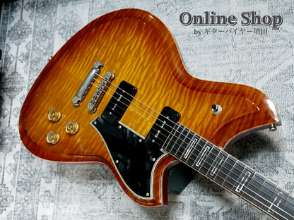 USED 2025 Novo Guitars "Dealer Limited" Chambered Serus P2 Light Distress Faded Tea Burst with Faded Cherry Back