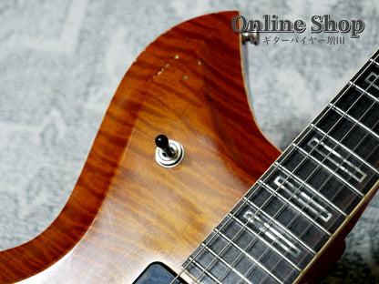 USED 2025 Novo Guitars "Dealer Limited" Chambered Serus P2 Light Distress Faded Tea Burst with Faded Cherry Back