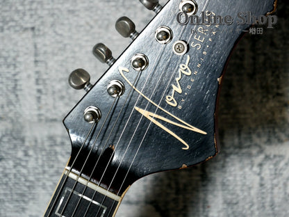 USED 2025 Novo Guitars "Dealer Limited" Chambered Serus P2 Light Distress Faded Tea Burst with Faded Cherry Back
