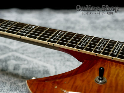USED 2025 Novo Guitars "Dealer Limited" Chambered Serus P2 Light Distress Faded Tea Burst with Faded Cherry Back