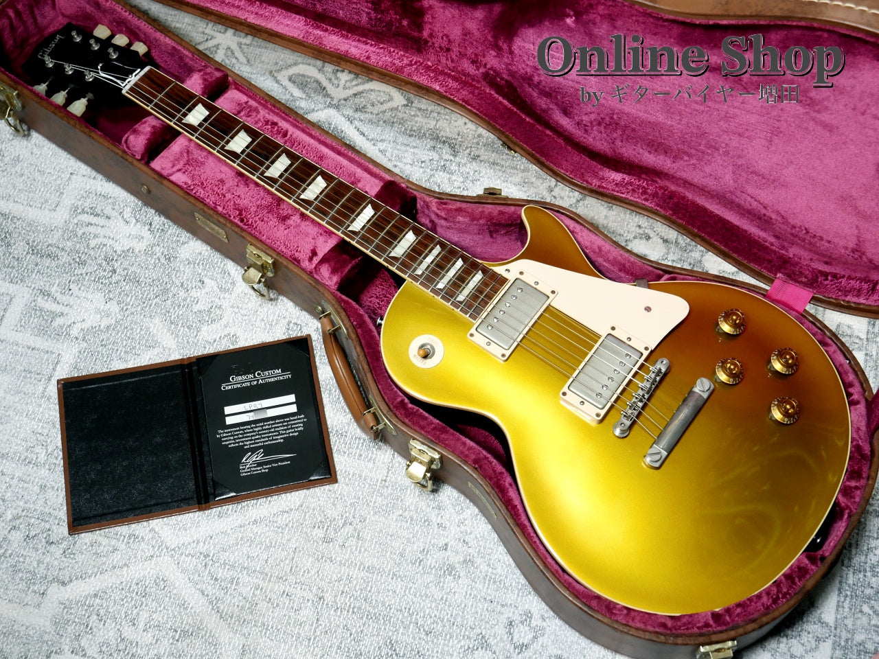 USED 2014 Gibson Custom Shop Historic Collection 1957 Les Paul Goldtop Reissue VOS Antique Gold / Dark Back