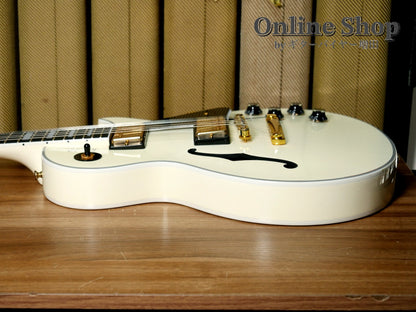 USED 2017 Gibson Memphis LIMITED EDITION Alex Lifeson ES-Les Paul Custom Classic White