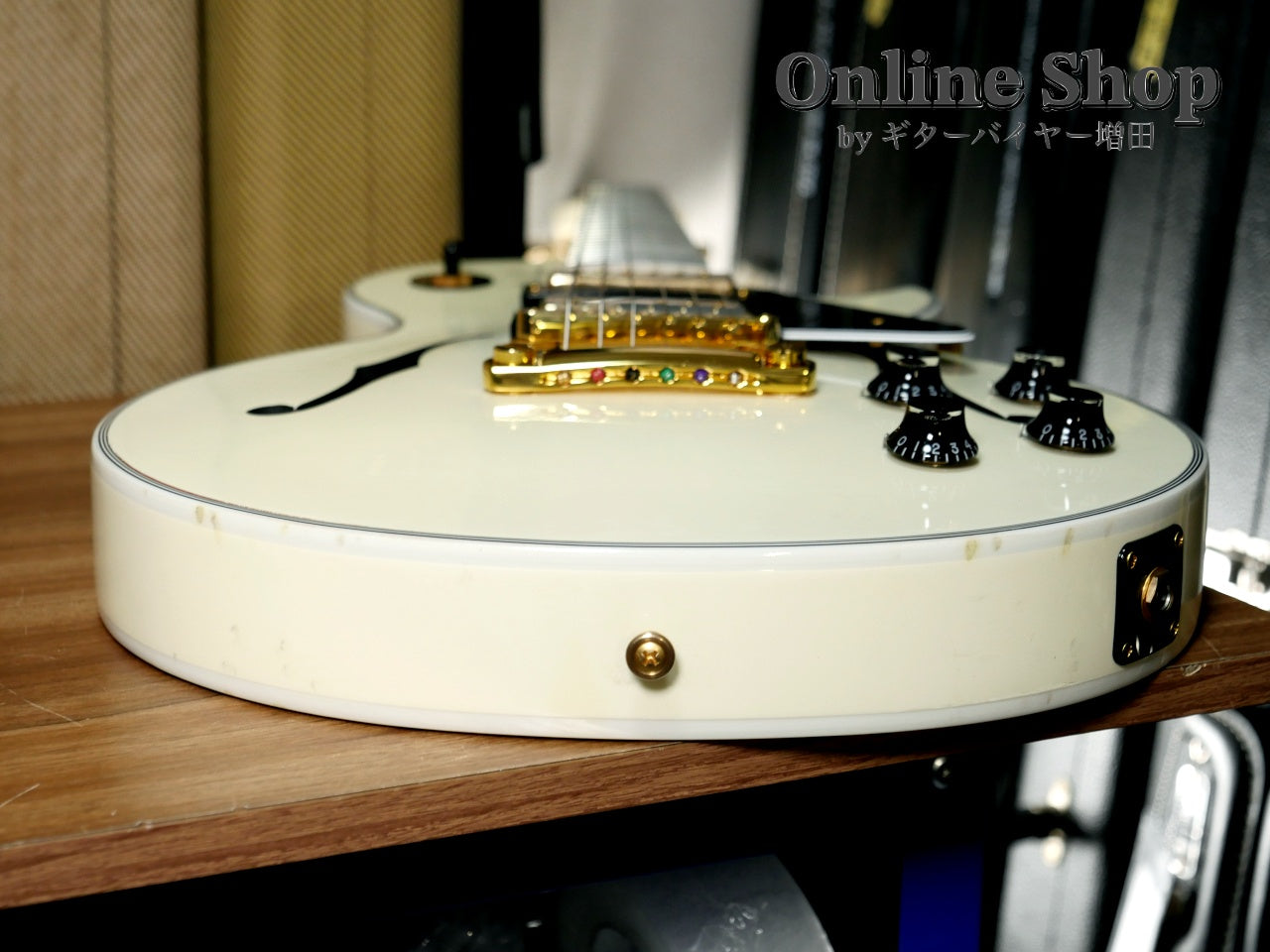USED 2017 Gibson Memphis LIMITED EDITION Alex Lifeson ES-Les Paul Custom Classic White